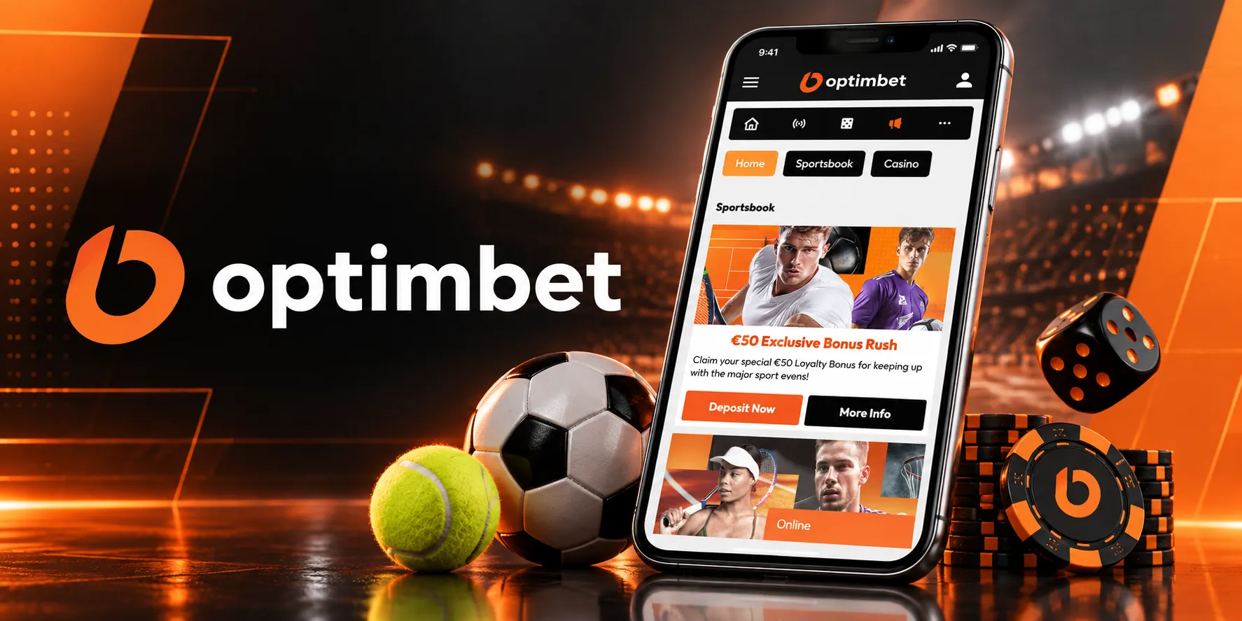 OptimBet Casino App Screenshot